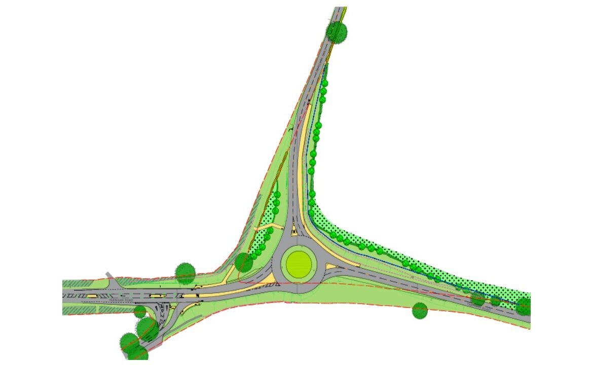 Martin Grant Homes roundabout design
